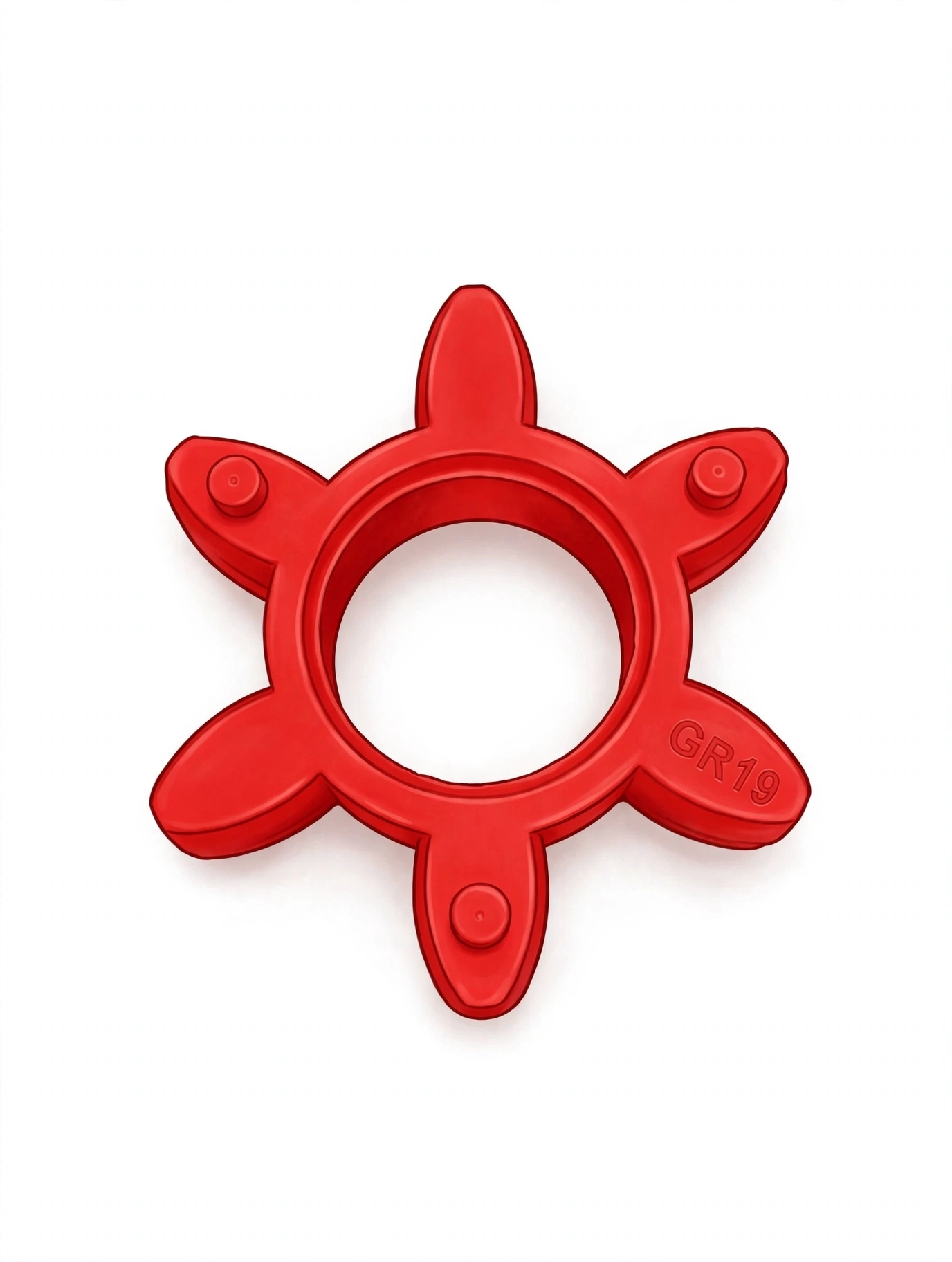 ROTEX GR19 Compatible Flexible Coupling RED Shore 98 A Polyurethane
